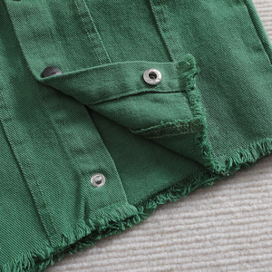 <span class=keywords><strong>Abbigliamento</strong></span> da ragazza verde autunno 2024 all'ingrosso 7 anni vestito da ragazza - Product Image 3