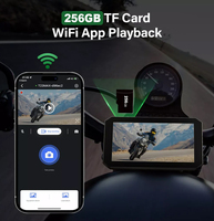 Affichage du tableau de bord de la moto Aoocci avec système de navigation GPS, CarPlay sans fil, Android Auto, système de caméra