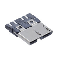 Cables de Datos con Conector Micro USB 3.0 V8 Macho BTRE TPC, Enchufe Reversible de Doble Fila de 5/8/10 Pines, Modelo Corto de 6+4 Pines