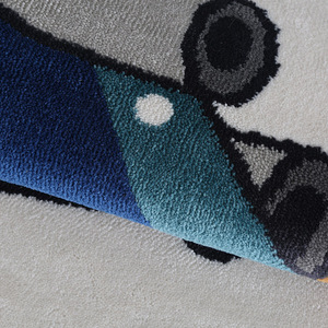 <span class=keywords><strong>Tapis</strong></span> rond sûr et non toxique pour <span class=keywords><strong>chambre</strong></span> d'enfant, toucher doux, motif jet, <span class=keywords><strong>tapis</strong></span> de sol durable en polypropylène, aire de jeu, <span class=keywords><strong>tapis</strong></span> de <span class=keywords><strong>chambre</strong></span> pour garçon - Product Image 4