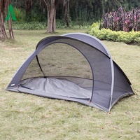 Moustiquaire de camping portable imperméable en toile de coton, pliable facilement, monocouche, pour 2 personnes, été