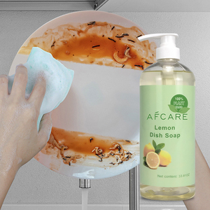 Chinese Dish Soap Fragrance-Free Dishwashing Liquid Fruits Vegetables and Organic Lemon Dish Wash Soap Private Label