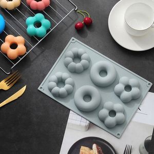 Molde de Silicona Personalizado al por Mayor para Hornear, con 6 Cavidades para Donuts de Diferentes Formas, para Pasteles, Jabones Aromáticos - Product Image 6
