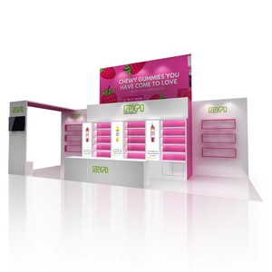 Expositor <span class=keywords><strong>de</strong></span> <span class=keywords><strong>Madera</strong></span> Personalizado <span class=keywords><strong>de</strong></span> Tamaño Modulable y Fácil <span class=keywords><strong>de</strong></span> Montar para Ferias Comerciales - Product Image 1