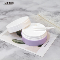 Pot cosmétique en plastique violet de 50 ml à 200 ml, personnalisable, avec couvercle à charnière, pour crème de soin de la peau - Vente en gros