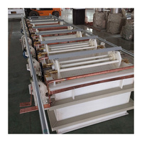 Ligne et machine de galvanoplastie au zinc de type manuel avec contrôle PLC, capacité de 1000 pièces/jour, placage par baril