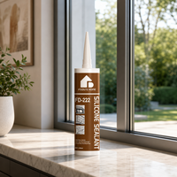 Scellant silicone neutre FEIDU'S HOME FD-222, qualité professionnelle, étanche, pour la construction, les fenêtres, les portes, le béton, 300 ml, brun