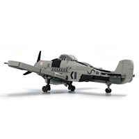 Modèle d'avion militaire FW 190 Fighter de la Seconde Guerre mondiale, jouet éducatif de construction en blocs, matériau ABS, jouet de construction
