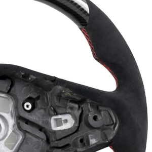 Volante al por mayor de Venta caliente para <span class=keywords><strong>Toyota</strong></span> <span class=keywords><strong>Supra</strong></span> 2019 2020 2021 2022 volante de coche de fibra de carbono Real personalizable - Product Image 5