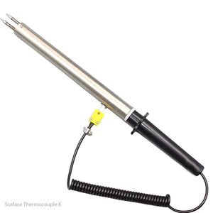 1200C cầm tay kim loại que bề mặt cảm biến nhiệt độ K Loại Cặp Nhiệt điện đôi kim bề mặt đầu dò wrnm 203 - Product Image 1