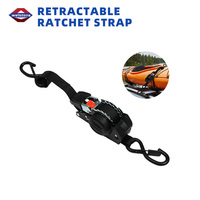 Sangles de fixation robustes pour transom, 1 pouce, en polyester, sangle à cliquet rétractable automatique ultime pour remorque de bateau