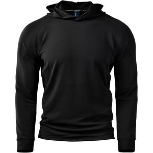 Sweat-shirt à capuche léger pour homme, coupe classique, en tissu French Terry 100% polyester, respirant et anti-transpiration, idéal pour le sport et l'entraînement. - Product Image 3