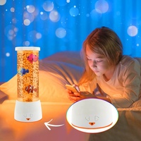 Produits Nouveaux Lampe Poisson à Bulles Lumière Nocturne LED Changeante de Couleur Poisson Artificiel Aquarium Lumière Sensorielle Lampe de Table Moderne