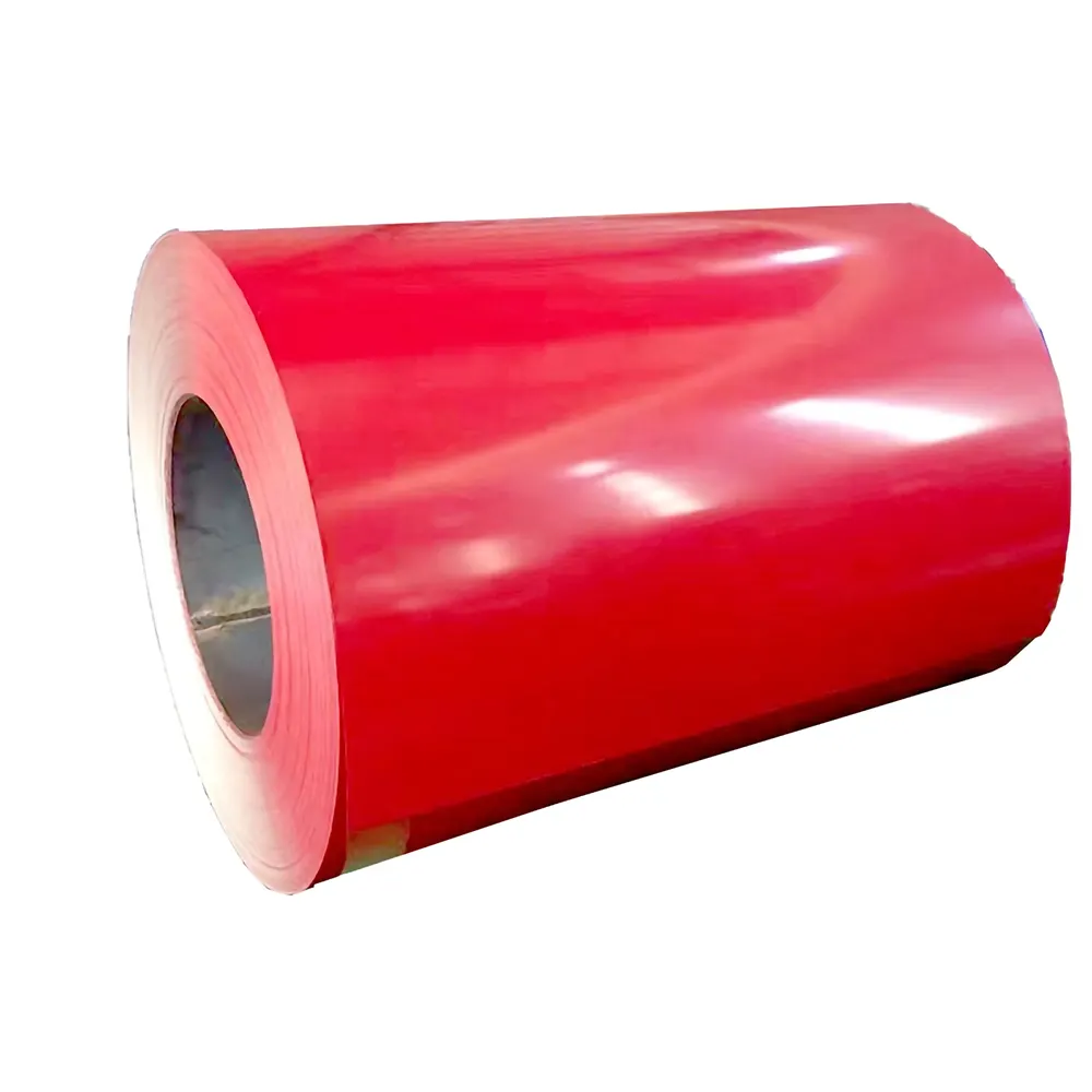 0.35mm Rojo color coated galvalume pre painted aluzinc alloy ppgl steel coils for calamine sheet