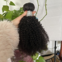 Extensions de cheveux humains vietnamiens 100% vierges Remy, tissage double machine, bouclés crépus afro 4C, avec garantie de 2 ans