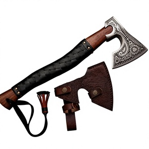 Premium Outdoor Handcrafted Head Camping <b>Axe</b> High Carbon Steel Head <b>Wooden</b> Handle Industrial Grade Carbon Steel <b>Axe</b> - Product Image 2