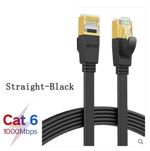 Kabel Ethernet 90 derajat RJ45 Cat6 Lan kabel RJ 45 jaringan datar kabel Patch kabel untuk Modem Router TV Patch Panel PC Laptop