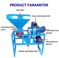 Automatische 200 Kg/u Koper Camellia Zaad Sheller Machine Amandelbeschietmachine Voor Fabriek