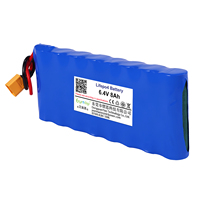 6.4V 8Ah 51.2Wh Paket Baterai Lithium Ion LiFePO4 Kustom Berdampingan dengan BMS untuk Sistem Keamanan Lampu Taman Tenaga Surya OEM ODM