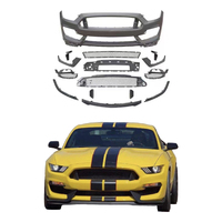 Kit de modification et amélioration de carrosserie : Ensemble de pare-chocs avant, lèvre de pare-chocs avant et calandre, compatible avec Ford Mustang (2015-2017)