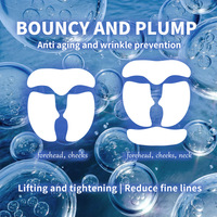 Masque instantané au nano-collagène de type III et aux peptides de coquille de conque pour peaux mixtes – Dissout instantanément dans l'eau – Patchs pour le front et les joues