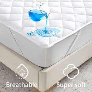 Protector de Colchón 100% <span class=keywords><strong>Impermeable</strong></span>, Transpirable, Antiácaros, con Correas Elásticas en las Esquinas, para Uso Doméstico, Compatible con Colchones de hasta 30 cm - Product Image 4