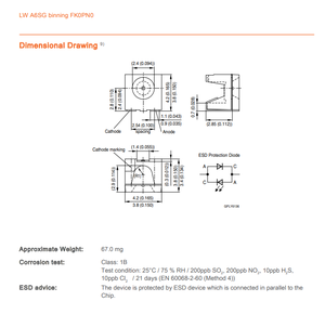 ชิป LED กำลังสูง OSRAMs LW A6SG-V2BA-JKPL-0-20-R33 3.2V 2-SMD Boomerang 5600 K สีขาว 3050 ลูเมน - Product Image 6
