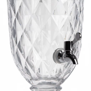 Dispensador de Bebidas de Vidrio Transparente de Gran Capacidad con Tapa y Grifo, Jarra para Jugos con Relieve, Servidor de Bebidas para Mesa de Fiesta - Product Image 5