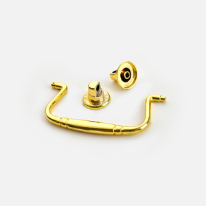 Furniture Handle Zinc Alloy Bright <b>Gold</b> Bar Shape <b>Cabinet</b> Drawer Pull 99mm Length Traditional Design Durable - Product Image 3
