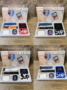 ساعة ذكية Ultra3 مع سماعات TWS وصندوق ألعاب و4 أحزمة، جهاز تتبع اللياقة البدنية وسماعات بلوتوث للرجال والنساء - Product Image 5