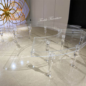 حفل زفاف فاخر شفاف أفعواني الحدث الاكريليك الجدول الزفاف - Product Image 5