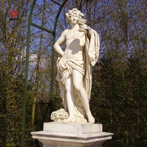 Sculpture de statue de <span class=keywords><strong>David</strong></span> et Goliath en <span class=keywords><strong>marbre</strong></span> blanc grandeur nature classique - Product Image 4