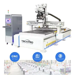 China manufacturer Double Head Saw Blade and Straight Automatic Tools Changer CNC Router Machine for hot sale