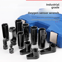 Set Soket Sensor Oksigen 12pc, Alat Pelepas Sensor O2 dan Set Pembuka Ulir dengan Soket 22mm 27mm 29mm 7/8 1-1/16 dan Penggerak 1/2 3/8