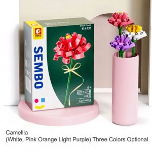 Toysrunner Rose & Sunflower DIY Flower Building Blocks Set 601232-601255 - Jouet de construction créatif en plastique ABS - Product Image 4