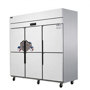 Congelador Vertical Comercial de Acero Inoxidable de Seis Puertas para Cocina de Restaurante, Modelo FR-A-6D-FZ, Material de Acero Inoxidable de Alta Calidad - Product Image 2