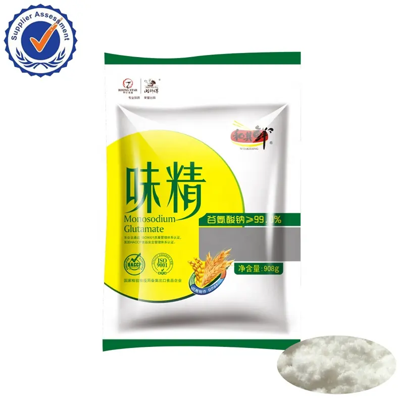 Harga Grosir E621 80Mesh 908G 99% Msg Monosodium Glutamat Bubuk Pabrik Di Cina