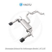 YT Mittelteil-Auspuffanlage mit Elektronischen Doppelventilen für Volkswagen Beetle 1.4T / 2.0T