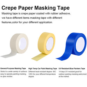 Cinta de papel crepé para pintar autos UJANG, varios anchos opcionales, cinta de enmascarar <span class=keywords><strong>automotriz</strong></span> para detalles de automóviles. - Product Image 4