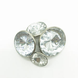 Boutons de tapisserie pour meubles, en acrylique, avec des strass, de couleur personnalisé, à bas prix, de haute qualité, or, pièces - Product Image 4