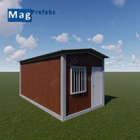 Conception portative de maison de jardin de conteneur de couleur en bois