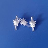 Vanne de décharge de pression d'eau à ressort en polypropylène 1/8" 5/32" 3/16" 1/4" avec joint EPDM pour air/liquide