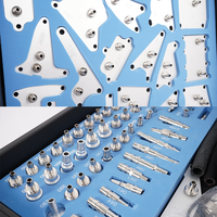 Kit d'adaptateurs en aluminium de haute qualité pour machine de rinçage de transmission automatique de voiture avec livraison rapide