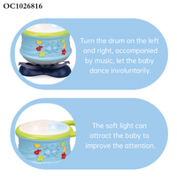 Gros sonnette à main batterie électronique instrument de musique et musique jouets sensoriels pour soulager le stress des bébés