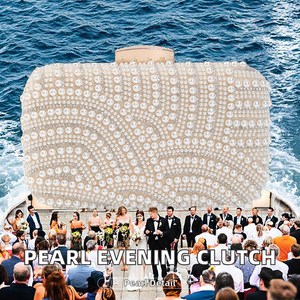 Sac à main de soirée tendance pour femmes, mariage, fête, banquet, matériau polyester - Product Image 2