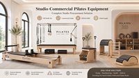 Celux Machine de Pilates Reformer Pliante Portable en Bois de Chêne/Érable pour Usage Domestique, Pilates-Reformer en Bois, Pilates Maquina à Domicile