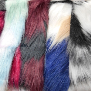 <span class=keywords><strong>Vente</strong></span> directe manteau hiver, vêtement 1300gsm Shag <span class=keywords><strong>fourrure</strong></span> de renard artificielle colorée peluche Jacquard longue <span class=keywords><strong>fourrure</strong></span> tissu/ - Product Image 6