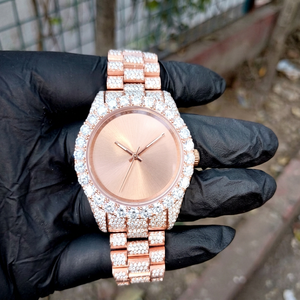 Reloj Mecánico Automático de Acero Inoxidable para Hombre, de Lujo y Alta Calidad, con Diamantes Moissanite, Caja Cuadrada, Estilo Vintage, NYC DIAMOND EMPIRE - Product Image 1