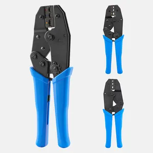 Network Cable Ratchet Type Ferrules Lug Hand Plier Crimping Tool For AWG10-22