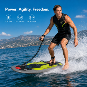 Planche de surf électrique avec batterie 4,4 kWh, planche de surf motorisée, vitesse de 48 à 52 km/h, corps en EPP, système de refroidissement par eau pour les sports nautiques - Product Image 6
